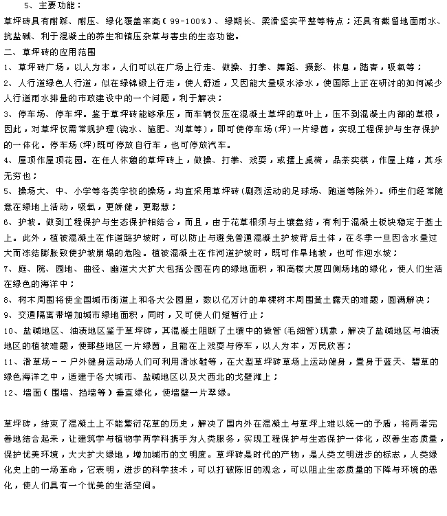 草坪磚